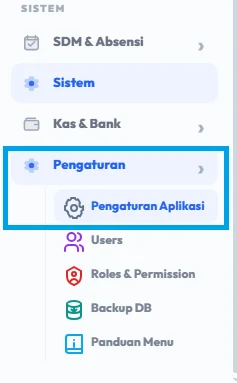 Buka menu pengaturan
