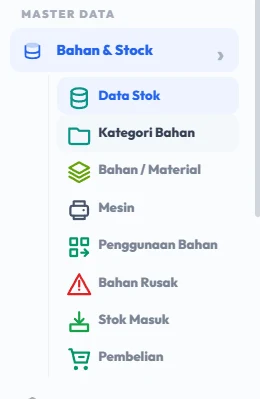 Buka data Stok
