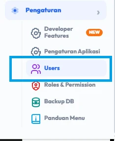 Buka menu Users