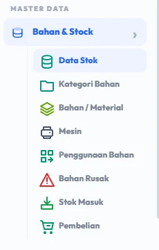 Buka data Stok